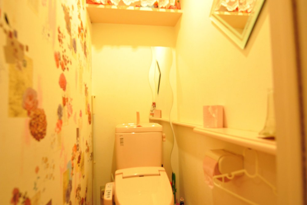 Toilet with washlet in the lounge.